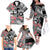 Fiji Tonga Coat of Arm Personalised Family Matching Off Shoulder Long Sleeve Dress and Hawaiian Shirt With Masi Tapa and Tongan Ngatu Together LT9 - Polynesian Pride