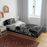 Polynesian Tribal Tattoo Bedding Set Dark Marble Pattern LT9 - Polynesian Pride