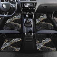 Polynesian Tribal Tattoo Car Mats Dark Marble Pattern LT9 Set 4pcs Black - Polynesian Pride