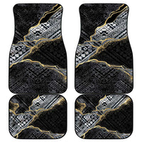 Polynesian Tribal Tattoo Car Mats Dark Marble Pattern LT9 - Polynesian Pride