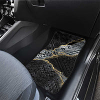 Polynesian Tribal Tattoo Car Mats Dark Marble Pattern LT9 - Polynesian Pride