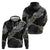 Polynesian Tribal Tattoo Hoodie Dark Marble Pattern