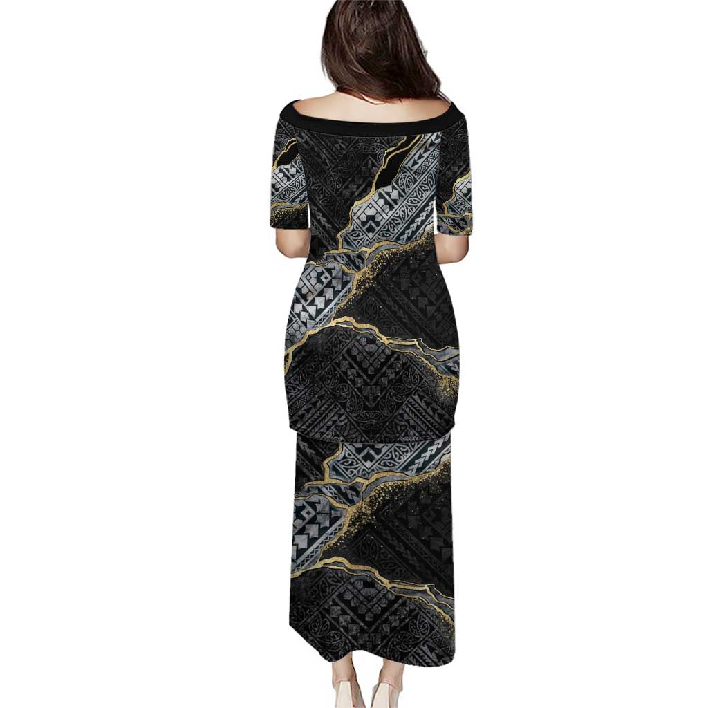 Polynesian Tribal Tattoo Puletasi Dark Marble Pattern LT9 - Polynesian Pride