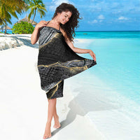 Polynesian Tribal Tattoo Sarong Dark Marble Pattern LT9 - Polynesian Pride