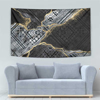 Polynesian Tribal Tattoo Tapestry Dark Marble Pattern LT9 - Polynesian Pride