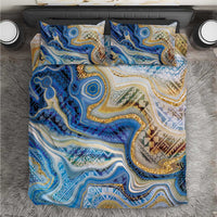 Polynesian Tribal Tattoo Bedding Set Swirling Ocean Marble Pattern LT9 Ocean - Polynesian Pride