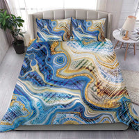 Polynesian Tribal Tattoo Bedding Set Swirling Ocean Marble Pattern LT9 - Polynesian Pride