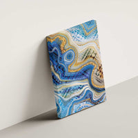 Polynesian Tribal Tattoo Canvas Wall Art Swirling Ocean Marble Pattern LT9 - Polynesian Pride