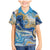 Polynesian Tribal Tattoo Family Matching Mermaid Dress and Hawaiian Shirt Swirling Ocean Marble Pattern