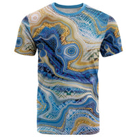 Polynesian Tribal Tattoo T Shirt Swirling Ocean Marble Pattern LT9 Ocean - Polynesian Pride
