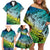 Personalised Aloha King Kamehameha Spirits Family Matching Off Shoulder Short Dress and Hawaiian Shirt Art Special LT9 - Polynesian Pride