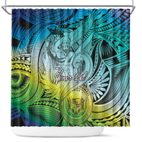 Personalised Aloha King Kamehameha Spirits Shower Curtain Art Special LT9 Art - Polynesian Pride