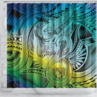 Personalised Aloha King Kamehameha Spirits Shower Curtain Art Special LT9 - Polynesian Pride