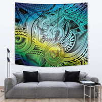 Personalised Aloha King Kamehameha Spirits Tapestry Art Special LT9 Art - Polynesian Pride