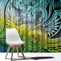 Personalised Aloha King Kamehameha Spirits Window Curtain Art Special LT9 - Polynesian Pride