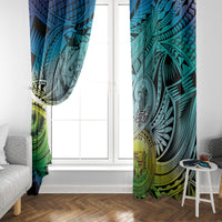 Personalised Aloha King Kamehameha Spirits Window Curtain Art Special LT9 - Polynesian Pride