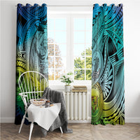Personalised Aloha King Kamehameha Spirits Window Curtain Art Special LT9 - Polynesian Pride