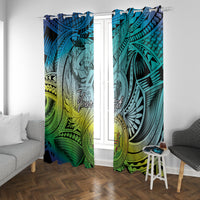Personalised Aloha King Kamehameha Spirits Window Curtain Art Special LT9 With Grommets Art - Polynesian Pride