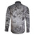 Personalised Aloha King Kamehameha Spirits Family Matching Puletasi and Hawaiian Shirt Grey Special LT9 - Polynesian Pride