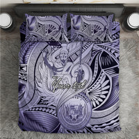 Personalised Aloha King Kamehameha Spirits Bedding Set Violet Special LT9 Violet - Polynesian Pride