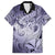 Personalised Aloha King Kamehameha Spirits Family Matching Short Sleeve Bodycon Dress and Hawaiian Shirt Violet Special LT9 Dad's Shirt - Short Sleeve Violet - Polynesian Pride