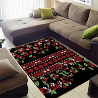 Fiji Masi Bula Tagimoucia Flowers Area Rug LT9 - Polynesian Pride