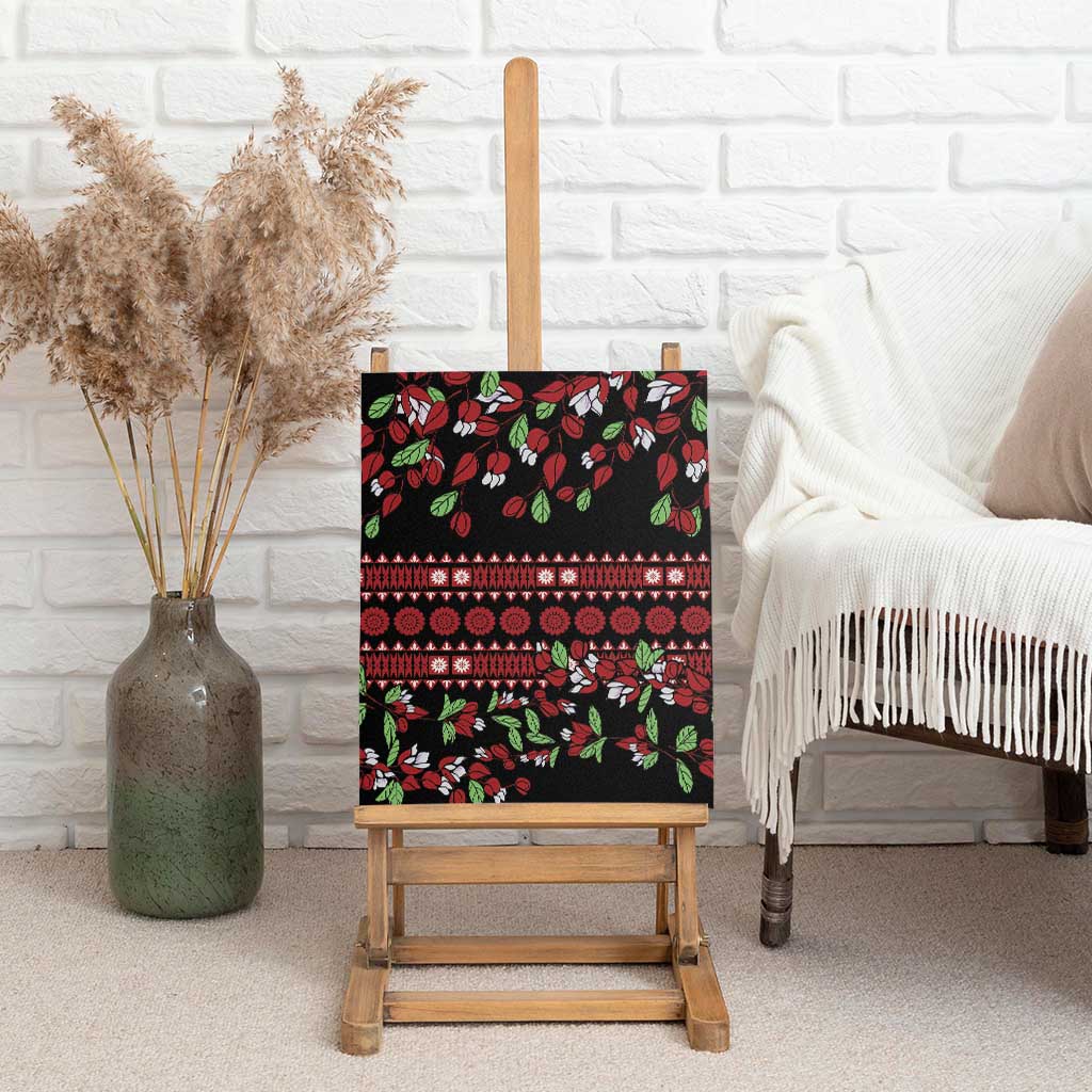 Fiji Masi Bula Tagimoucia Flowers Canvas Wall Art LT9 - Polynesian Pride