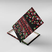 Fiji Masi Bula Tagimoucia Flowers Canvas Wall Art LT9 With Frame Red - Polynesian Pride