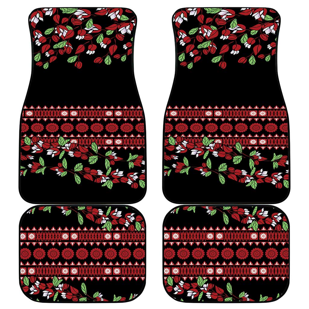 Fiji Masi Bula Tagimoucia Flowers Car Mats LT9 - Polynesian Pride