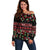 Fiji Masi Bula Tagimoucia Flowers Off Shoulder Sweater