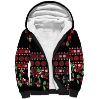 Fiji Masi Bula Tagimoucia Flowers Sherpa Hoodie LT9 Unisex Red - Polynesian Pride
