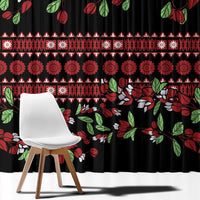 Fiji Masi Bula Tagimoucia Flowers Window Curtain LT9 - Polynesian Pride
