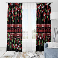 Fiji Masi Bula Tagimoucia Flowers Window Curtain LT9 - Polynesian Pride