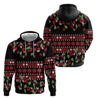 Fiji Masi Bula Tagimoucia Flowers Zip Hoodie LT9 - Polynesian Pride