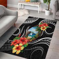 Hafa Adai Guam Area Rug Guahan Seal Chamorro Stones Tribal LT9 - Polynesian Pride