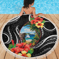 Hafa Adai Guam Beach Blanket Guahan Seal Chamorro Stones Tribal LT9 - Polynesian Pride