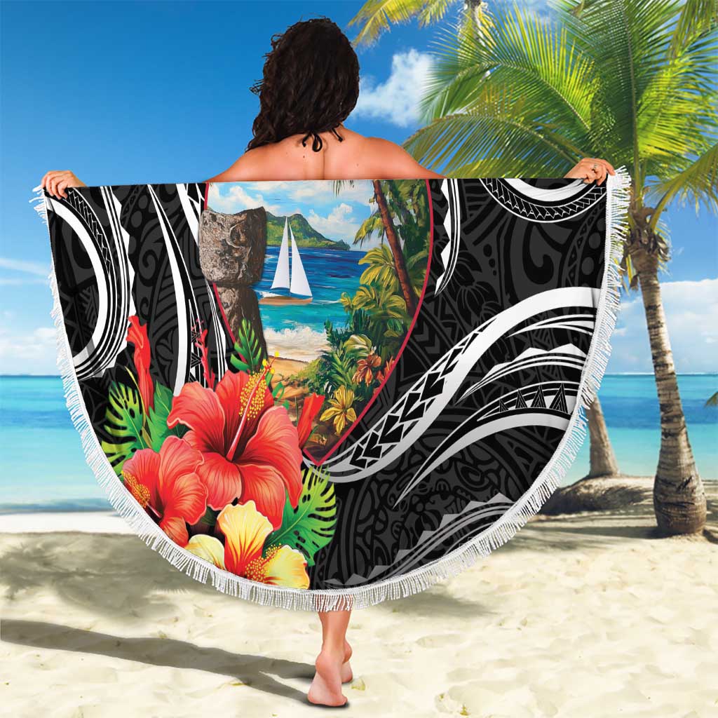 Hafa Adai Guam Beach Blanket Guahan Seal Chamorro Stones Tribal LT9 - Polynesian Pride
