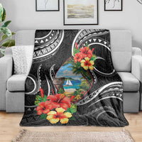 Hafa Adai Guam Blanket Guahan Seal Chamorro Stones Tribal LT9 - Polynesian Pride