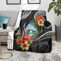 Hafa Adai Guam Blanket Guahan Seal Chamorro Stones Tribal LT9 - Polynesian Pride