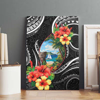 Hafa Adai Guam Canvas Wall Art Guahan Seal Chamorro Stones Tribal LT9 - Polynesian Pride