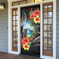 Hafa Adai Guam Door Cover Guahan Seal Chamorro Stones Tribal LT9 - Polynesian Pride