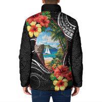 Hafa Adai Guam Padded Jacket Guahan Seal Chamorro Stones Tribal LT9 - Polynesian Pride