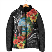 Hafa Adai Guam Padded Jacket Guahan Seal Chamorro Stones Tribal LT9 - Polynesian Pride