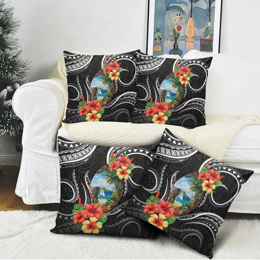 Hafa Adai Guam Pillow Cover Guahan Seal Chamorro Stones Tribal LT9 - Polynesian Pride