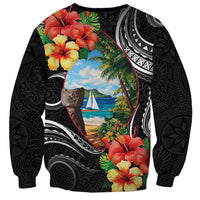 Hafa Adai Guam Sweatshirt Guahan Seal Chamorro Stones Tribal LT9 - Polynesian Pride