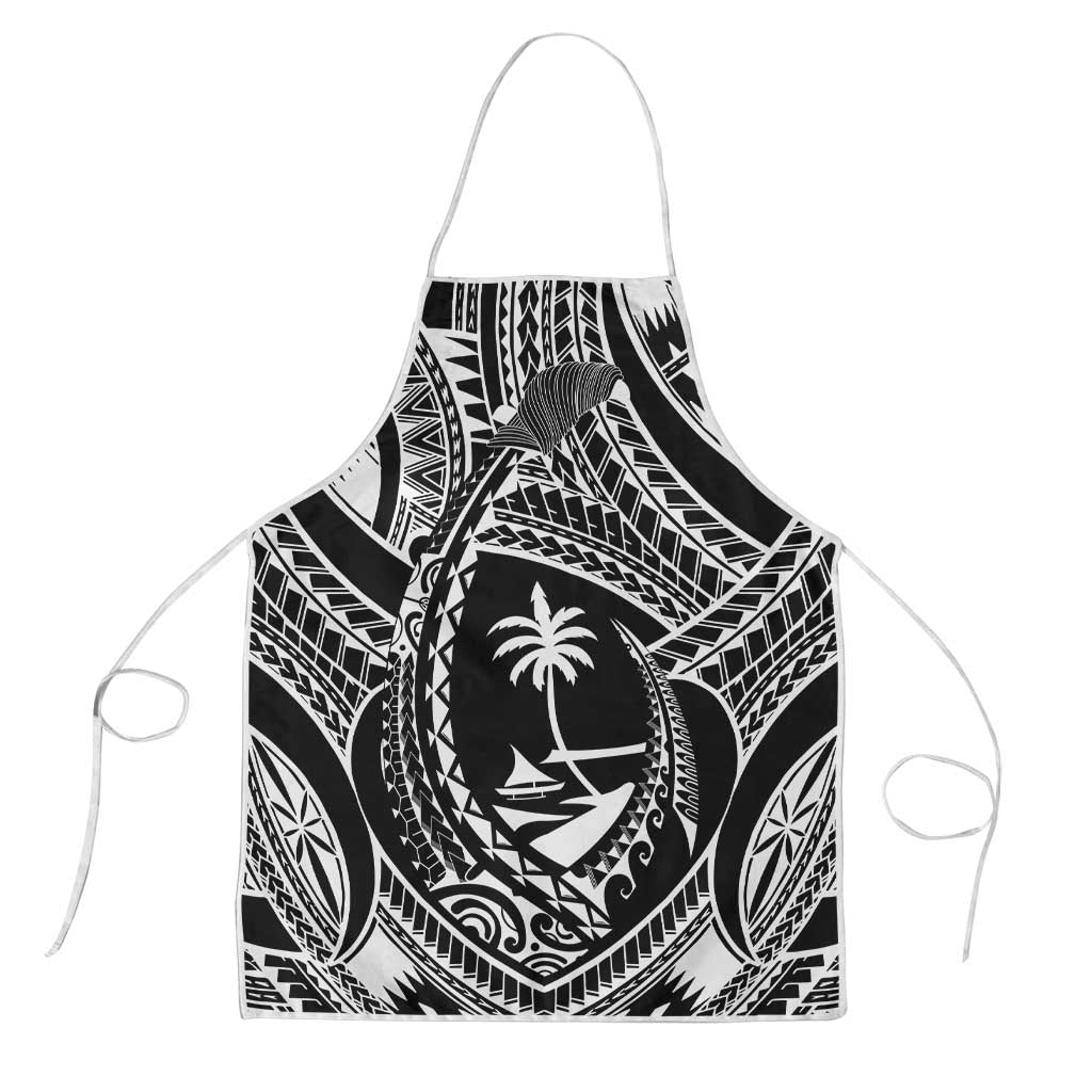 Hafa Adai Guam Inspired Tattoo Apron LT9 Black - Polynesian Pride