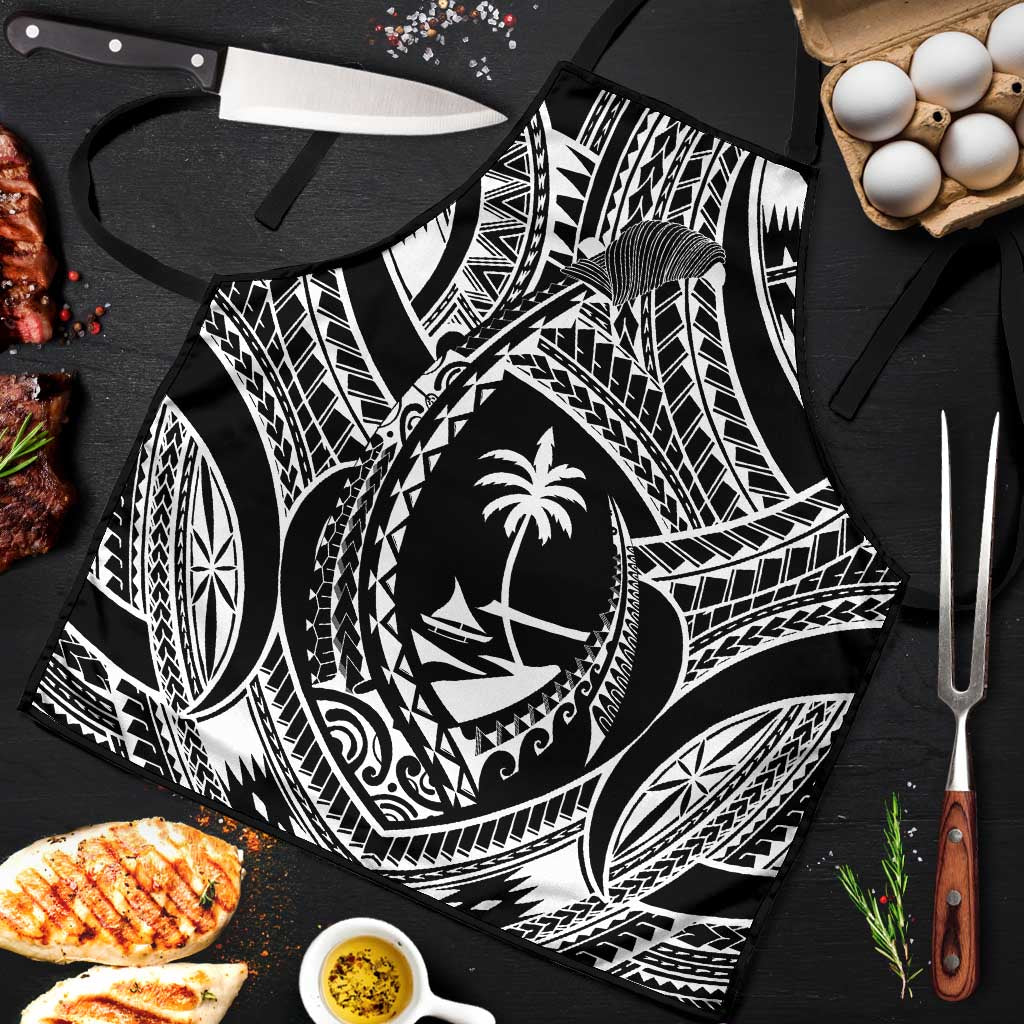Hafa Adai Guam Inspired Tattoo Apron LT9 Black - Polynesian Pride