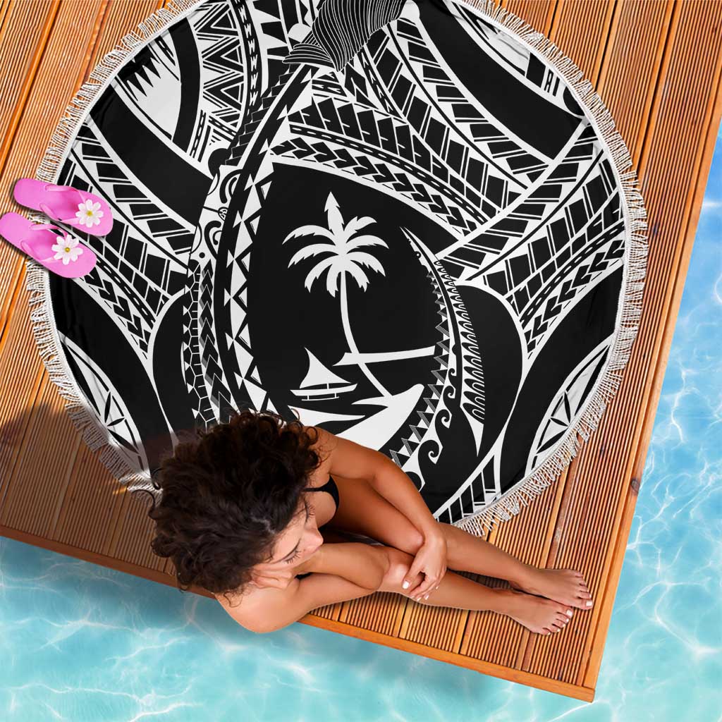 Hafa Adai Guam Inspired Tattoo Beach Blanket LT9 - Polynesian Pride