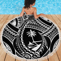 Hafa Adai Guam Inspired Tattoo Beach Blanket LT9 - Polynesian Pride