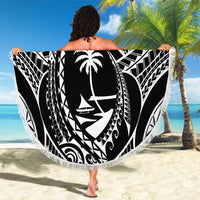 Hafa Adai Guam Inspired Tattoo Beach Blanket LT9 - Polynesian Pride